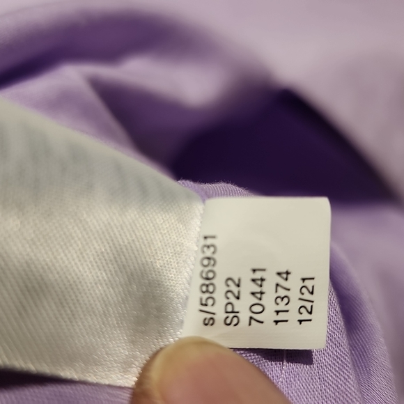 Loft Dress 55% Linen  Lavender  Sz 2 - Picture 6 of 11